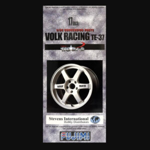 1/24 VOLK RACING TE37 17" TIRE & WHEEL SET (4)