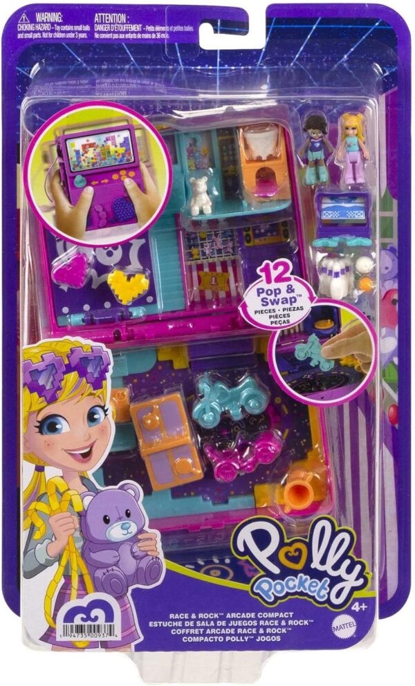 POLLY POCKET RACE & ROCK ARCADE COMPACT - Image 4