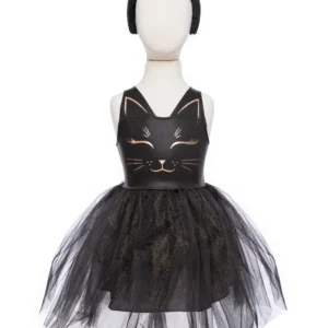 BLACK CAT DRESS & HEADPIECE SIZE 5-6