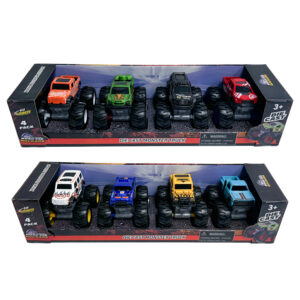 DIE-CAST MONSTER TRUCK 4PK