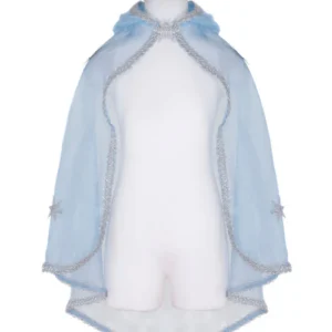 SNOW QUEEN CAPE, BLUE SILVER, SIZE 3-4