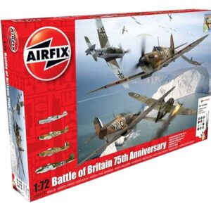 1/72 BATTLE OF BRITAIN 75TH ANNIV. GIFT SET W/PAINT & GLUE