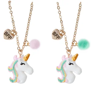 UNICORN BFF NECKLACE SET, 2PC