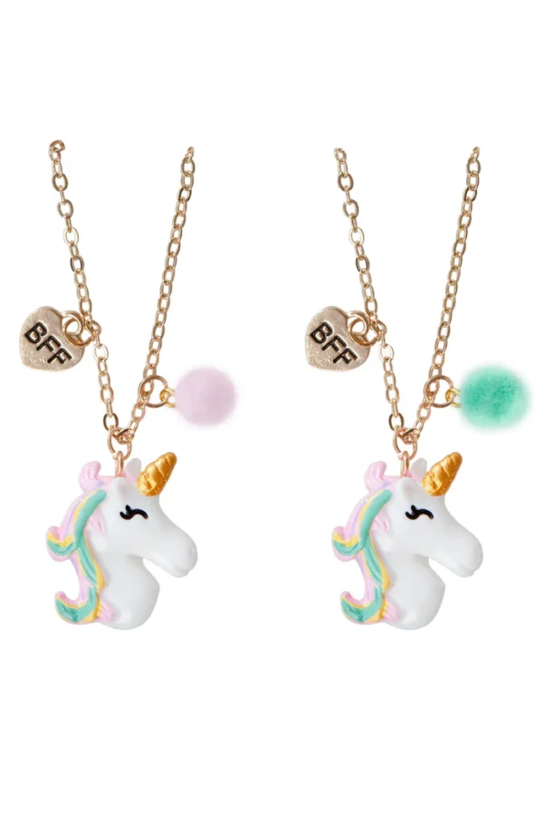 UNICORN BFF NECKLACE SET, 2PC