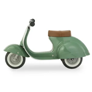 GREEN PRIMO RIDE-ON TOY W/BROWN SEAT