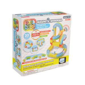 Alternative view of RAIL CUBE MAGNETIC MONORAIL STARTER BLOCK SET-32PCS