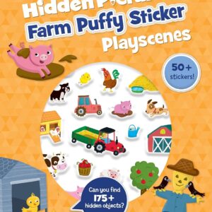HIDDEN PICTURES FARM PUFFY STICKER PLAYSCENES-HL