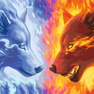 Alternative view of CREART-FIRE & ICE 16"X12"