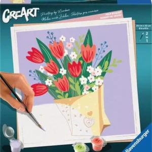 CREART-TULIP BOUQUET 8"X8"