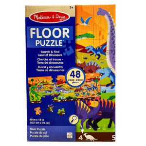 SEARCH & FIND LAND OF DINOSAURS FLOOR PUZZLE 48PC
