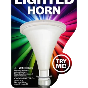 BRIGHTZ LIGHTED HORN-WHITE W/COLOR CHANGING LIGHTS