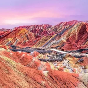 Alternative view of RAINBOW MOUNTAINS, CHINA 1000PC