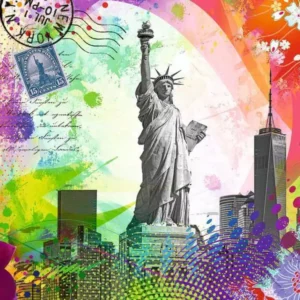 Alternative view of NEW YORK POSTCARD 500PC