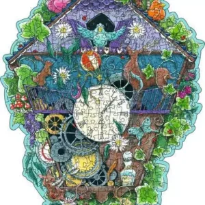 Alternative view of CUCKOO CLOCK 300PC WOODEN PUZZLE