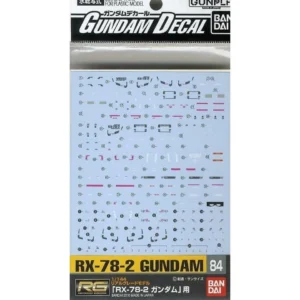 GD-84 RG RX-78-2 GUNDAM DECAL SHEET