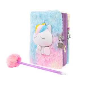 Alternative view of FURRY FRIENDS SQUISHY JOURNAL UNICORN ASST.