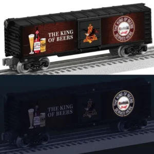 BUDWEISER ILLUMINATED BAR SIGN #2 BOXCAR
