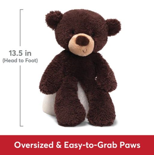 FUZZY CHOCOLATE TEDDY BEAR
